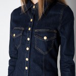 HDY Haoduoyi Womens Vintage Slim denim ling sleeve Mini Dress Pockets Fashion Lady Short Dresses for wholesale Women Vestidos