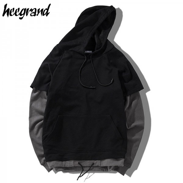 HEE GRAND Men Hoodie 2017 New Fashion Male Hip Hop Casual Hooded Sweatshirts Thicken Loose Street Wear Pullovers For Man MWW1132