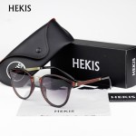 HEKIS Cat Eye Sunglasses Women Vintage Sun Glasses Ladies Retro Luxury Brand Designer For Female Photochromic Oculos de D1736