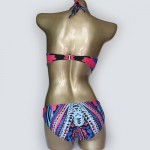 HELLO BEACH One Piece SwimSuit Totem Printed Swimwear Bathing Suit Women Bodysuit High Neck Monokini Beachwear High NeckTrikini