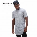 HEYGUYS 2017 extend hip hop street T-shirt wholesale fashion brand t shirts men summer short sleeve oversize design