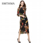 HIGH QUALITY New Fashion 2017 Runway Dress Women's  Luxury Floral Lace Dress