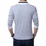 HOT SALE 2017 New Fashion Brand Irregular Collar Slim Fit Long Sleeve T Shirt Men Trend Casual Men T-Shirt Cotton T Shirts M-5XL