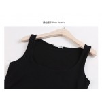 HOT Sexy Low-Cut Tank Tops Women Large U-neck Bottoming Cotton Tanks Sexy Nightclubs Clothing Plus Size Tanks Black White Gray