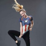 HOT WOMEN T-SHIRT BODYS ARMOUR Compression CAPTAIN AMERICA /SUPERMAN COMPRESSION T SHIRT GIRL UNDER FITNESS TIGHTS TOPS CLOTHING