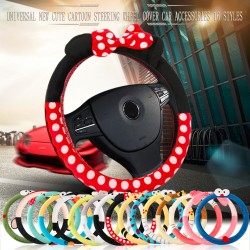 HSC Car Styling  Car Steering Wheel Cover cute Cartoon Universal Interior Accessories Set Women/man 16designs car covers hot new