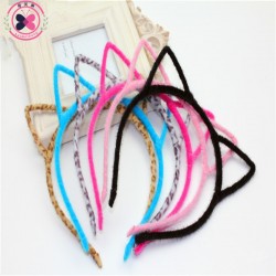 Haimeikang Girls Cat's Ears Hair Hoop Hairbands  6 Colors Stylish Women Headband Sexy Cat ears Hair Band Accessories Headwear