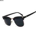 Half Metal High Quality Sunglasses Men Women Brand Designer Glasses Mirror Sun Glasses Fashion Gafas Oculos De Sol UV400 Classic