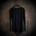 Han edition cultivate one's morality leisure long-sleeved T-shirt male dance costumes tassel render unlined upper garment