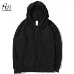 HanHent 2016 Autumn Winter Fashion New Zipper Thin Hooded Male Hip Hop Long Sleeve Hoodies Clothing Men Sweatshirt Streetwear