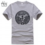 HanHent 2016 New TV Westworld Maze Printed T Shirts Men Short Sleeve O-neck Cotton West World Dolores Men Fashion T-shirt Tees