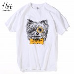 HanHent 2017 Europe Style T shirts Men Summer Fashion Climb To The Moon Printed Tshirt Casual Short Sleeve O-neck T-shirt