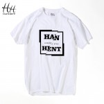 HanHent 2017 Europe Style T shirts Men Summer Fashion Climb To The Moon Printed Tshirt Casual Short Sleeve O-neck T-shirt
