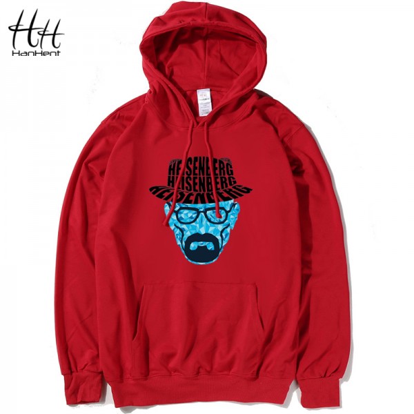 HanHent Breaking Bad Hoodies Men Heisenberg Walter White Hat Thin Hooded Cotton Long Sleeve Swag Sweatshirts Pullover HO0420