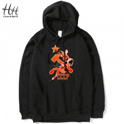 HanHent CCCP Russian Autumn 2016 New Arrival Mens Hooded Sweatshirt Fashion Print Loose Pullover Thin Hoodies Men