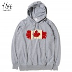 HanHent Canada Leaf Hoodies Man Canadian Flag Printed Men Sweatshirts Hooded Streetwear Pullover Clothes Bodybuilding HO0570