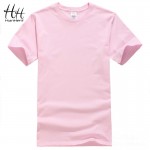 HanHent Cotton Men T-shirts Classical 2016 Short Sleeve O-neck Solid Color Loose Basic Tshirt Casual Fitness Men T shirts TA0001