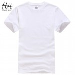 HanHent Cotton Men T-shirts Classical 2016 Short Sleeve O-neck Solid Color Loose Basic Tshirt Casual Fitness Men T shirts TA0001