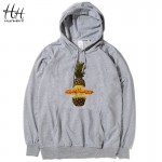 HanHent Explosion Pineapple Fashion Thin Hoodies Men Cotton Casual Long Sleeve Sweatshirts Men Hood Novelty Brand Clothes