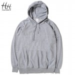 HanHent Fashion Casual Classic Solid Color Cotton Hoodies Mens Spring New Thin Men Sweatshirts Fitness Pure Clothing HO0001