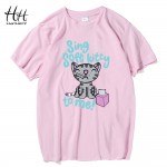 HanHent Fashion Shirts Soft Kitty Funny T-shirts Men The Big Bang Theory Cotton T Shirts Unisex Lovers T shirts Hot Sale TA0514