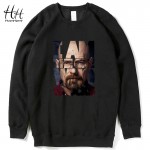 HanHent Fleece Thicken Sweatshirts Tracksuit Men Fashion Hoodies Pullover Breaking Bad Heisenberg Black Hood Men Moletom