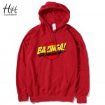 HanHent The Big Bang Theory Bazinga Hoodies Men Fashion Letter Printed Sweatshirts Hip Hop Rock Casual Shelton Hoodie Boys