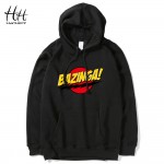 HanHent The Big Bang Theory Bazinga Hoodies Men Fashion Letter Printed Sweatshirts Hip Hop Rock Casual Shelton Hoodie Boys