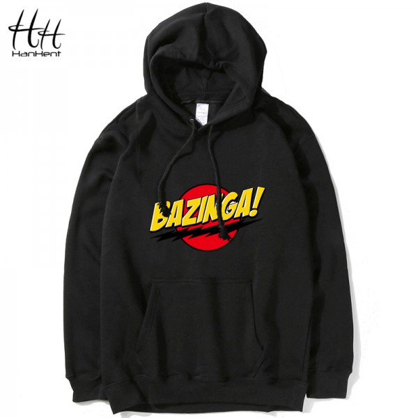 HanHent The Big Bang Theory Print Hoody Streetwear BAZINGA 2016 Sheldon Cotton Casual Sweatshirt Summer Cooper Hot Sale Clothing