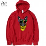 HanHent vogue Dog 2016 Design Thin Hoodies Men Cheap Sweatshirts Tracksuit Men Hood 4XL Fashion Camisa Cool Creative