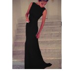 Happy Sailed Women formal maxi long dresses floor length Sleeveless gown Black Blue hot sale 2017 vestido de festa longo 6743