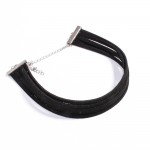 Harajuku 90's Black Velvet Choker Necklace 5 layers Goth Gothic Handmade Ribbon Collar Necklaces Retro Burlesque Free Shipping