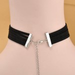 Harajuku 90's Black Velvet Choker Necklace 5 layers Goth Gothic Handmade Ribbon Collar Necklaces Retro Burlesque Free Shipping