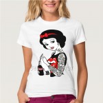 Harajuku New women's t shirt cartoon Snow White Princess/Cute Animal printed tshirts women/girl summer casual tee tops clothing