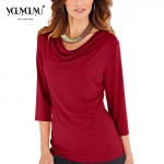 Harajuku Women T-shirt New Hot Sale high-quality Quilted Sleeves Fashion Leisure Solid Color Knitting No Decoration Shirt 1016