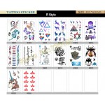 Harajuku waterproof temporary tattoos for lady women sexy Magic color rabbit deer design tattoo sticker Free Shipping R3004