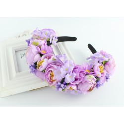 Headband Rose Garland wreath wedding party Bridal Hair Accessories Bridesmaid flower crown  Festival Decor Princess  headpiece