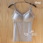 High Quality 9 Candy Colors Solid Modal Elasticity Blusas Bustier Lace Crop Top Camisole Tank Tops Women Top Cropped Regata #K4
