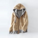High Quality Men's Winter Wool Hooded Fleece Thicken Warm Baggy Coat Cotton Men bts Hoodie Male thermal Sweatshirt Jackets S-XXL