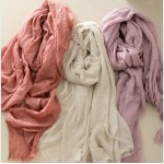 High Quality Size 200cm x 146cm 2016 NEW Arrived LINGSHANG  Women Cotton&Linen Scarf  Fashion Warm Solid Colors Shawl