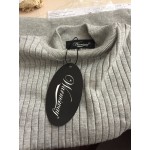 High Quality Summer Women Mock Neck Top Turtleneck Sleeveless T-shirt Slim Knitted Vest Female Tee Knitwear WS-088