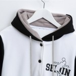 High Quality Winter Fleece Hoody Kuroko No Basket Anime Sweatshirts Cool Baseball Jacket For Teenagers