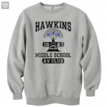 High-Quality stranger things  sweatshirts Hawkins middle school AV CLUB  top thicken pullovers warm clothes  men women