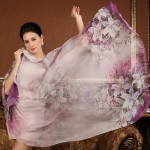 High quality 100% mulberry natural silk scarf  shawl hijab wrap women female long style spring summer Beach Cover-ups 