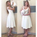High quality 2017 Women Summer plus size Vintage A-Line Dress Office Lady One-piece Dress Female Vestido Ball Gown
