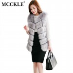 High quality Fur Vest coat Luxury Faux Fox Warm Women Coat Vests Winter Fashion furs Women's Coats Jacket Gilet Veste 4XL