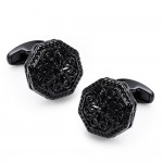 High quality designer metal cufflinks for man have 3 colors of Rose gold/Gun/Anti-rhodium Round New cufflinks for shirt Dress