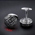 High quality designer metal cufflinks for man have 3 colors of Rose gold/Gun/Anti-rhodium Round New cufflinks for shirt Dress