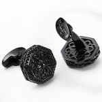 High quality designer metal cufflinks for man have 3 colors of Rose gold/Gun/Anti-rhodium Round New cufflinks for shirt Dress