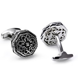 High quality designer metal cufflinks for man have 3 colors of Rose gold/Gun/Anti-rhodium Round New cufflinks for shirt Dress